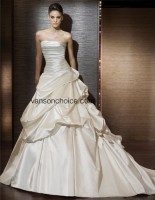 One-Shoulder Ball Gown Wedding Dress