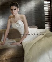 Top Quality Sleeveless A-Line Wedding Dress