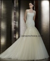 Strapless Stomacher Trumpet/Mermaid Wedding Dress