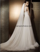 Unique Fabric Custom Make Size Wedding Dress