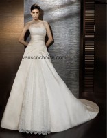 Top Qulaity A-line Satin Wedding Dress