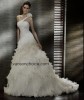 One-Shoulder Stomacher Design Wedding Dress